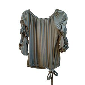 Vince Camuto Army Green Top Womens Size Medium